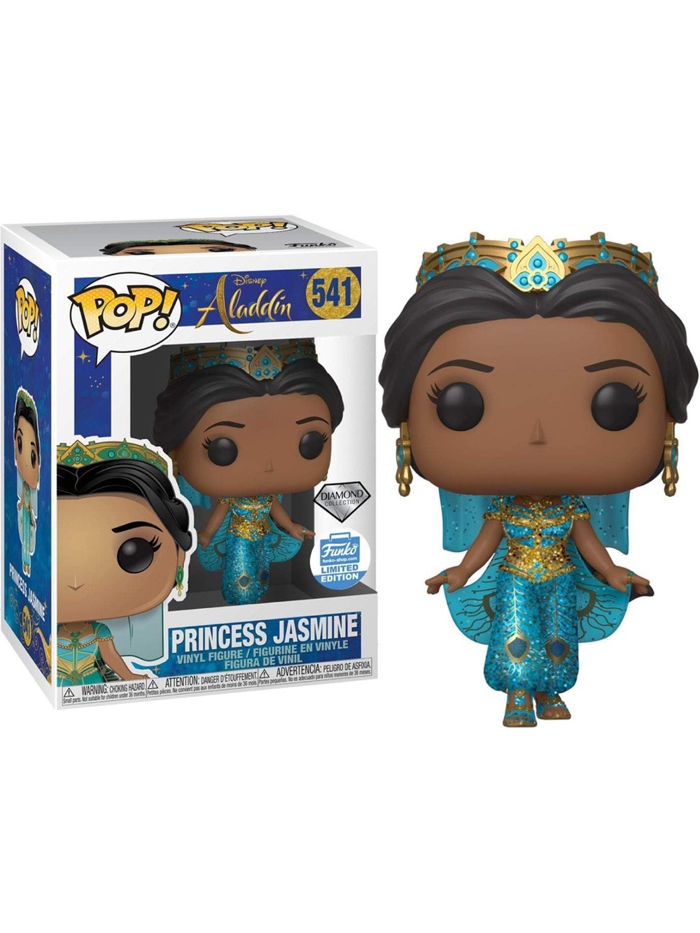 Funko Pop! Aladdin 541 Princess Jasmine Vinyl Figure Vaulted